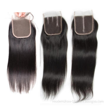 2X6 4X4 5X5 6X6 Human Hair Swiss Lace Closure,Virgin Brazilian Cuticle Aligned Lace Closure